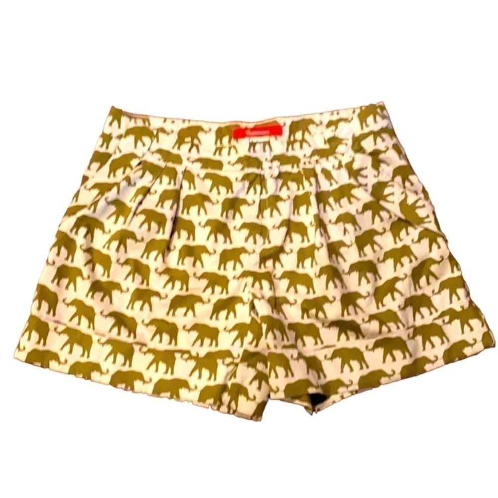 Anthropologie Cartonnier Elephant print shorts